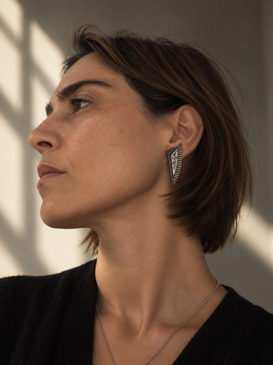 A Wing I - Filigree in Silver, One-of-a-Kind