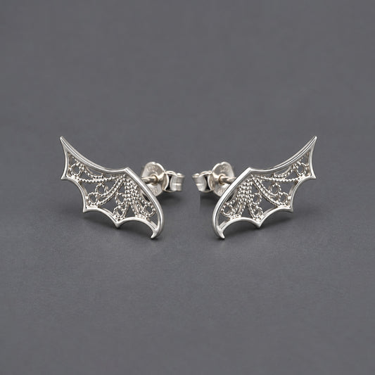 Devolo Wing Studs - Filigree in Silver